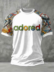 Men's Lemon Roses Music Lover Printed short sleeve t-shirt