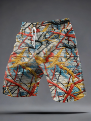 Men's Graffiti Print Casual Shorts
