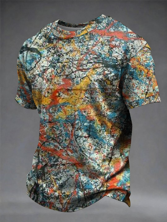 Men's Lemon Roses Music Lover Printed short sleeves t-shirt