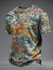 Men's Lemon Roses Music Lover Printed short sleeves t-shirt