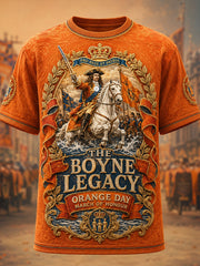 Unisex 12th July Orangmen's Day Art Printed T-shirt