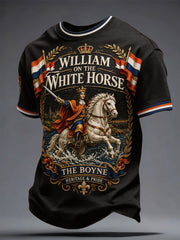 Men's 12th July Orangmen's Day Art Printed T-shirt