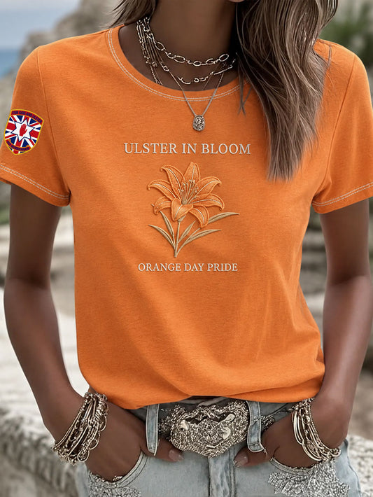 Women's 12th July Orangemen's Day Art Printed T-shirt