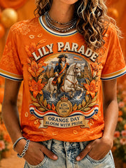 Women's 12th July Orangemen's Day Art Printed T-shirt