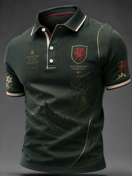 Men's Welsh Dragon Printed Shirt