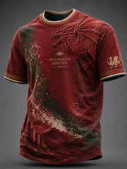Men's Welsh Dragon Printed T-shirt