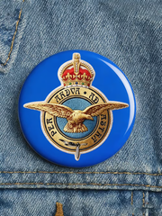 Unisex Royal Air Force print Brooch