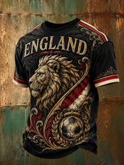 Men's UK Football Lover England Printed short sleeves t-shirt