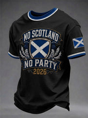 Men's Scotland Art Printed Short Sleeve T-shirt