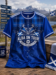Men's UK Football Lover Scotland Printed short sleeves t-shirt