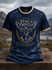 Men's UK Football Lover Scotland Printed short sleeves t-shirt