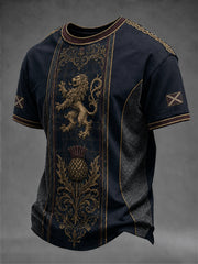 Men's Scotland Art Printed Short Sleeve T-shirt