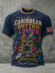 Men's Caribbean London Festival Notting Hill Carnival Printed T-shirt
