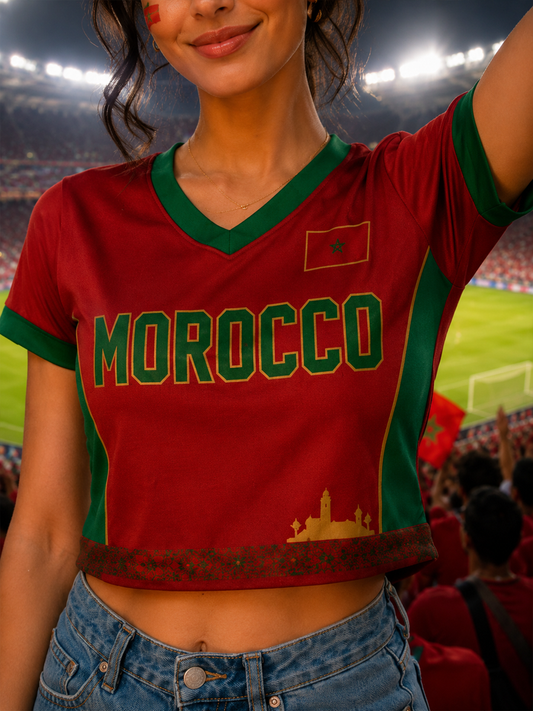 Women's MOROCCO Printed short-sleeved T-shirt