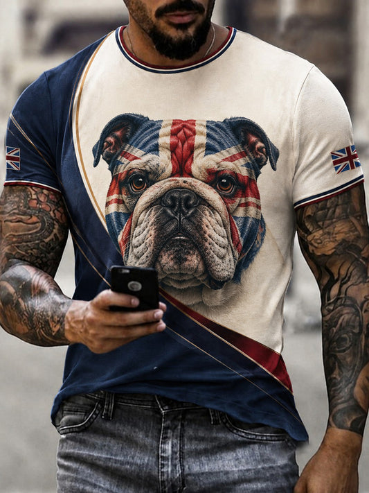 Men's British Bulldog Printed T-shirt