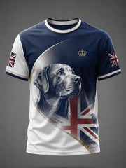 Men's British Style Printed T-shirt
