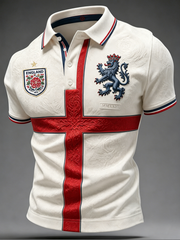 Men's UK Football Lover England Printed polo shirt