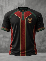Men's Morocco Football Printed short sleeve t-shirt