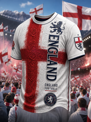 Men's UK Football Lover England Printed short sleeves t-shirt