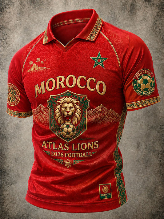 Men's 2026 Morocco Football T-Shirts
