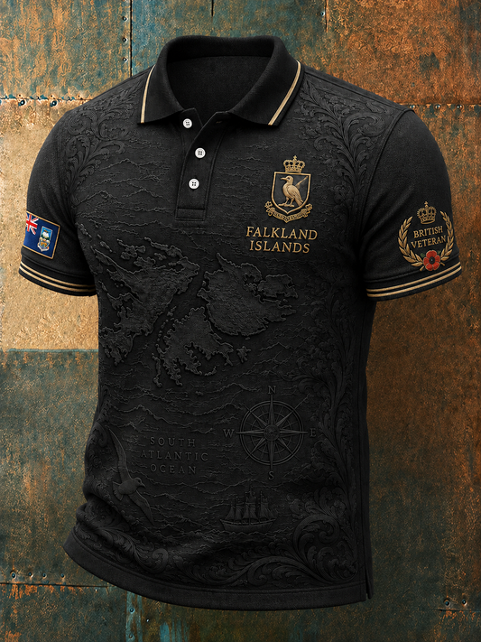 Men's Falklands War Veteran Printed polo shirt