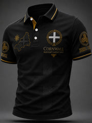 Men's Cornish Celtic-style Print Casual Top
