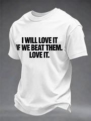 Men's England Football Lover Legend King Kev Rip Printed imitation cotton short-sleeved T-shirt