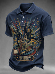 Men's Bill Oddie Commemorative Print Casual Polo