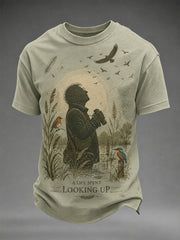 Men's Bill Oddie Commemorative Print Casual Tee