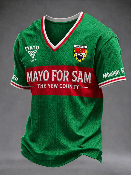 Men's County Mayo Mayo For Sam V-neck T-shirt