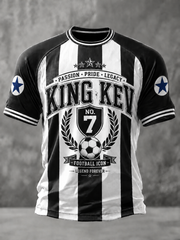 Men's Rip King Kev 7 England Football Lover Printed short sleeve t-shirt