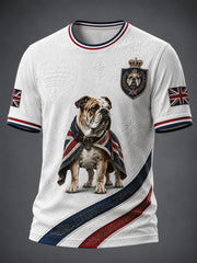 Men's British Style Printed T-shirt