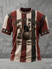 Men's Sunderland Football Lover Black Cats Art Printed T-shirt