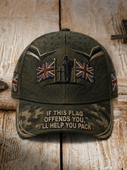 Unisex  IF THIS FLAG OFFENDS YOU I'LL HELP YOU PACK Hat