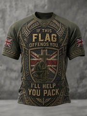 Men's IF THIS FLAG OFFENDS YOU I'LL HELP YOU PACK Tee