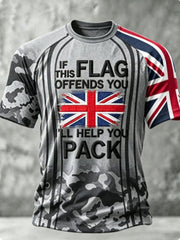Men's IF THIS FLAG OFFENDS YOU I'LL HELP YOU PACK short sleeve t-shirt