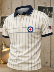Men's Mods Culture UK Music Lover Business Style Printed polo shirt