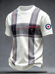 Men's Mods Culture UK Music Lover Business Style Printed short sleeves t-shirt