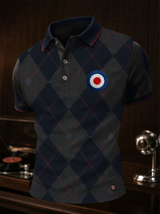 Men's Mods Culture UK Music Lover Business Style Printed polo shirt