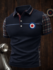 Men's Mods Culture UK Music Lover Business Style Printed polo shirt