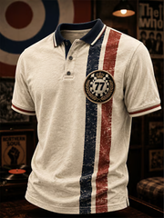 Men's Mods Culture UK Music Lover Business Style Printed polo shirt