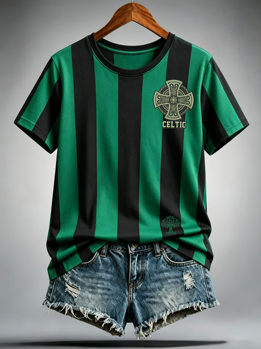 Women's football fans short-sleeved T-shirt