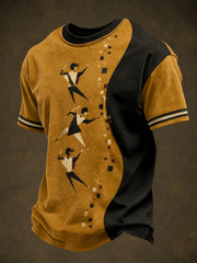 Men's Ska Revival Style Printed T-shirt