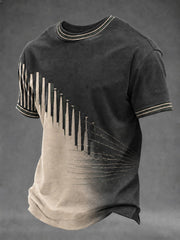 Men's Ska Revival Style Printed T-shirt