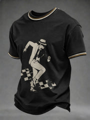 Men's Ska Revival Style Printed T-shirt