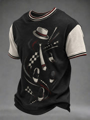 Men's Ska Revival Style Printed T-shirt