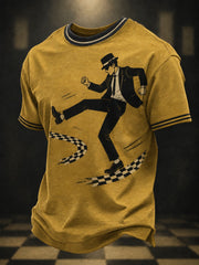 Men's Ska Revival Style Printed T-shirt