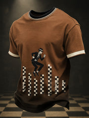 Men's Ska Revival Style Printed T-shirt