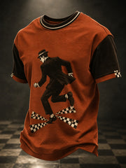 Men's Ska Revival Style Printed T-shirt