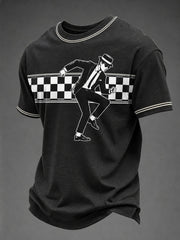 Men's Ska Revival Style Printed T-shirt